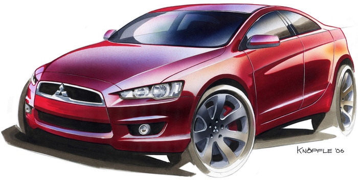 Mitsubishi announces 2008 Lancer release date, official sketch