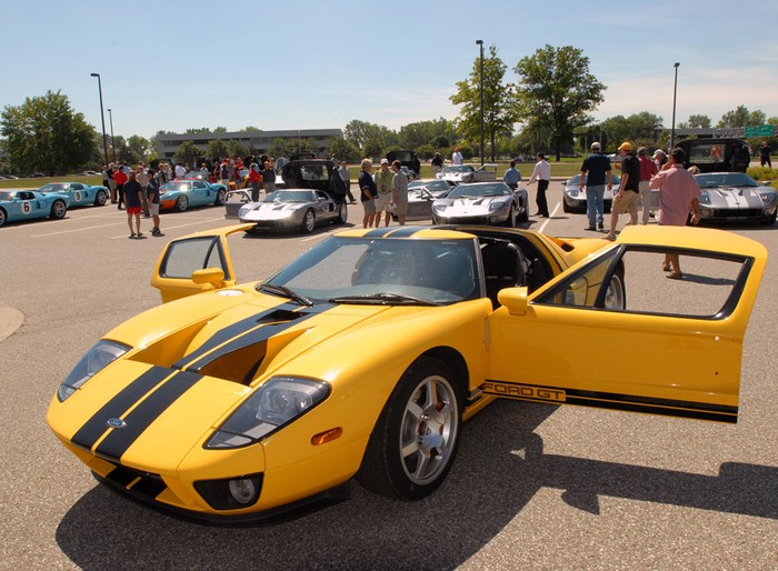 Ford GT homecoming rally in Dearborn, MI