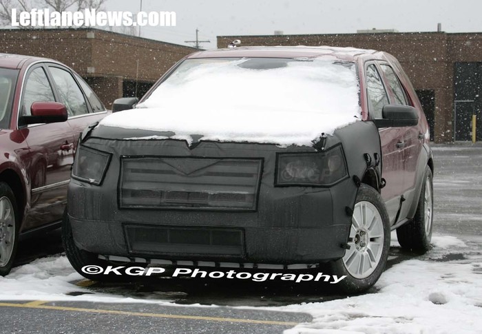 Ford Fairlane test mule spotted