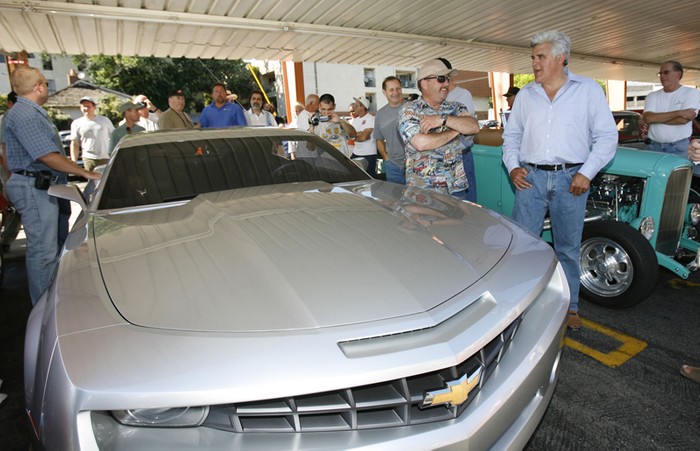 Jay Leno drives the Chevrolet Camaro Concept