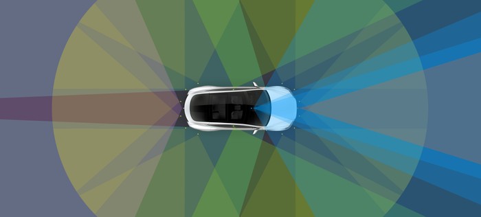 Researchers use 'small stickers' on road to send Tesla Autopilot off course