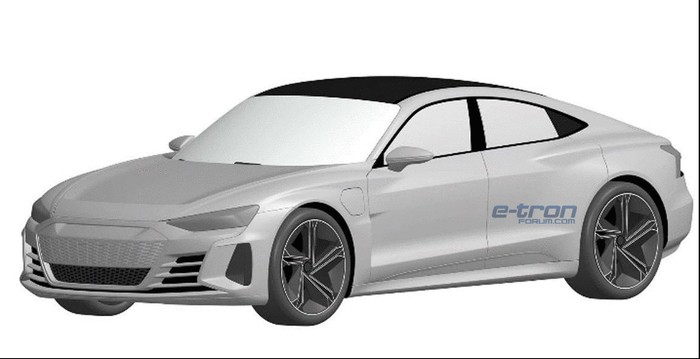 Audi e-tron GT appears in patent drawings