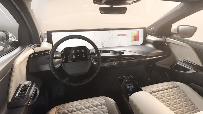 Byton previews 2021 M-Byte with steering wheel-mounted screen
