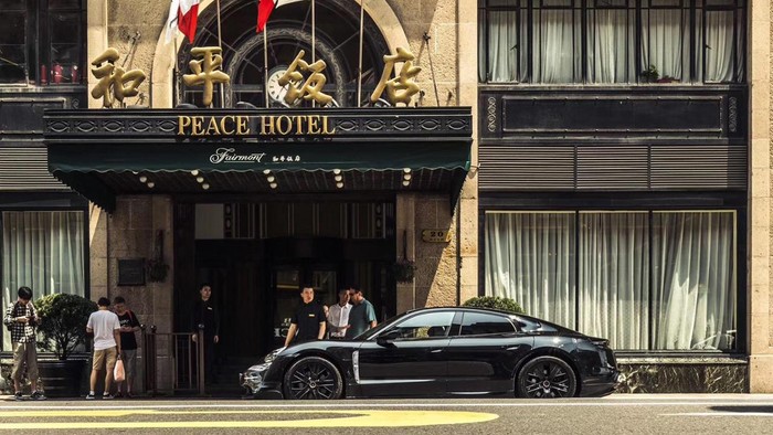 Porsche shows Taycan mostly undisguised in China