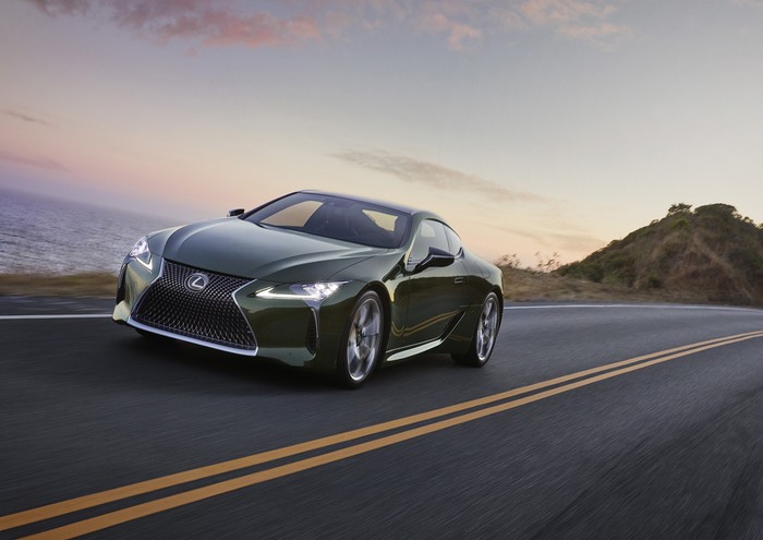 Lexus LC 500 Inspiration Series gets green pearl paint, two-tone interior