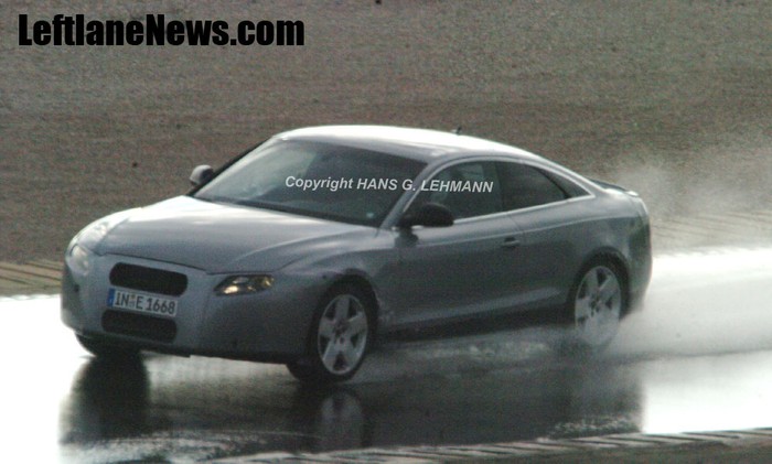 Audi A5 spotted with less disguise