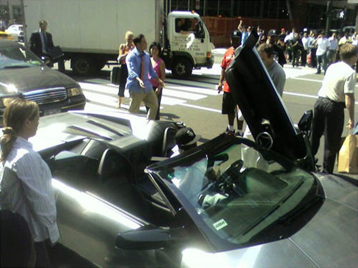 50 Cent busted for Lamborghini lane change