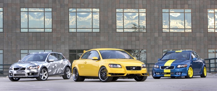 Volvo unveils Evolve, Heico, IPD custom C30s