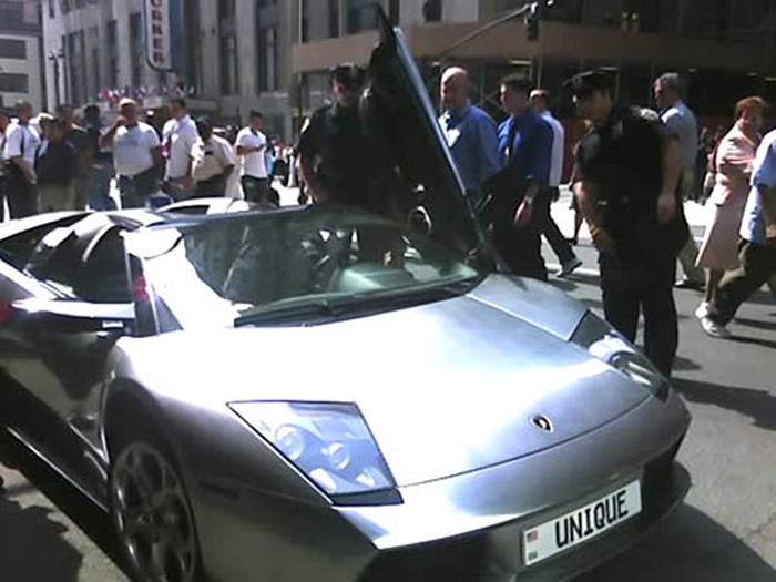50 Cent busted for Lamborghini lane change