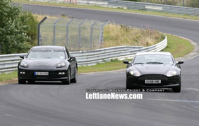 Beauty and the Beast: Aston's Rapide and Porsche's Panamera battle on the Ring!