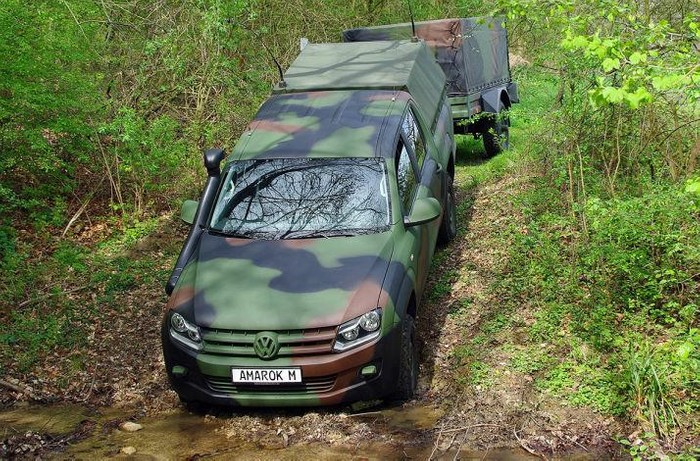 VW and Rheinmetall unveil army-bound Amarok M pickup