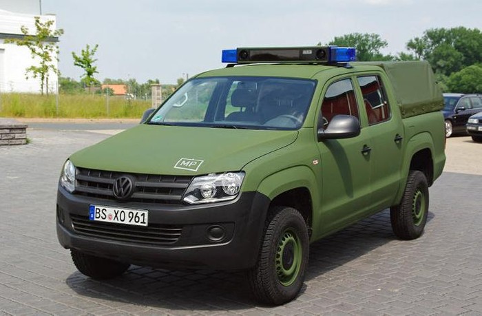 VW and Rheinmetall unveil army-bound Amarok M pickup