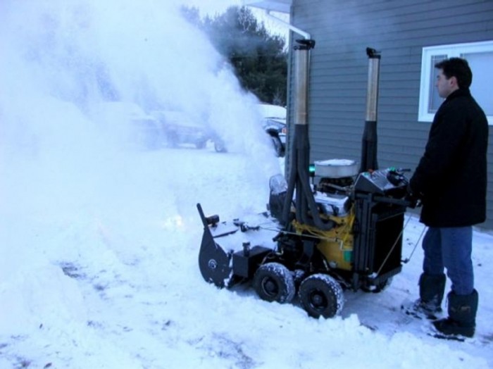 Chevy 454 big block - the only way to power a snowblower