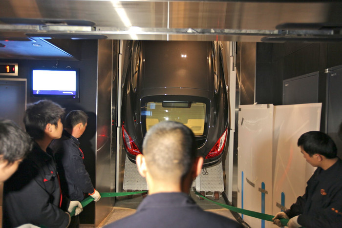 How to fit a Porsche Panamera into an elevator