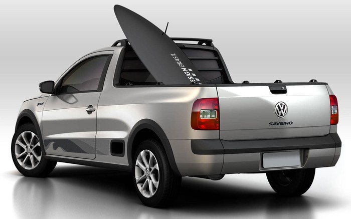 VW shows latest Saveiro pickup for Brazilian surfers