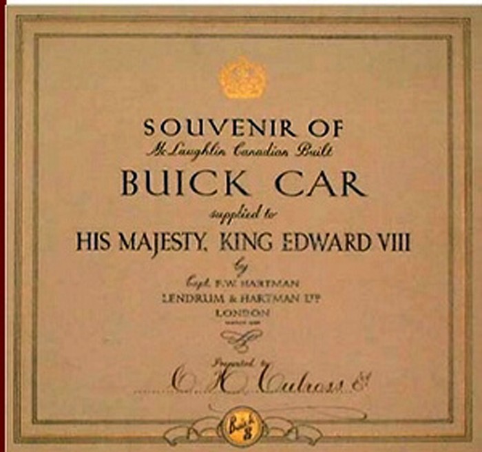 A (Canadian) car fit for royalty: The McLaughlin-Buick 