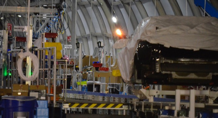 Images show inside Tesla's new assembly line 'tent'