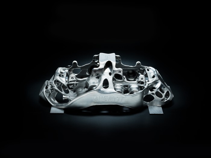 Bugatti builds massive 3D-printed titanium brake caliper