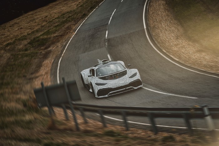 Mercedes-AMG shows Project One prototype testing