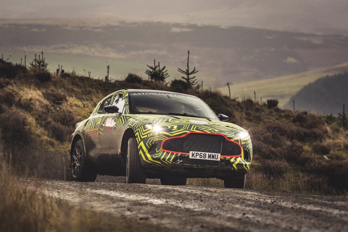 Aston Martin begins testing DBX SUV