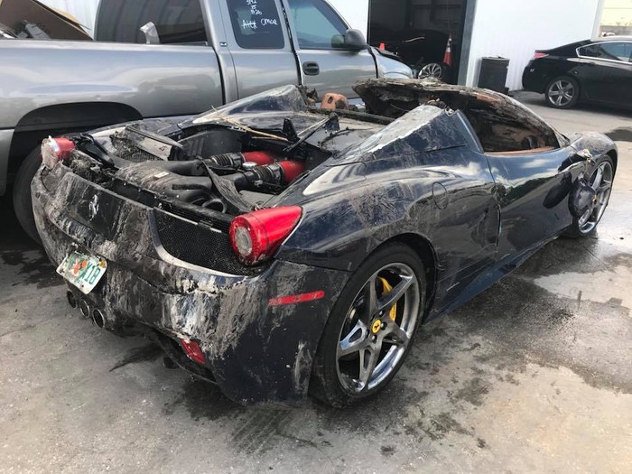 Divers recover Ferrari 360 from bottom of Florida harbor [Video]