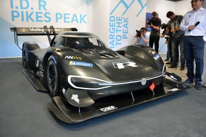 LIVE: Volkswagen unveils electric Pikes Peak racer