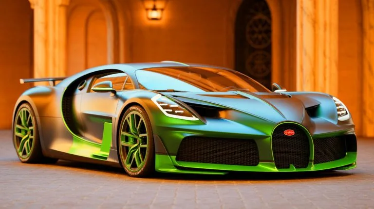 Illustration of the Bugatti Brouillard, a bespoke hypercar blending exceptional design with unparalleled performance.