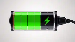 Illustration of the VarEVolt battery capable of recharging electric vehicles in 18 seconds.