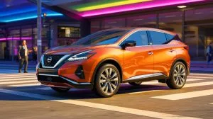 Illustration of the 2025 Nissan Murano showcasing its updated design and turbocharged engine.