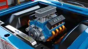 Illustration of ATK's 302 Windsor crate engine lineup for Ford enthusiasts.