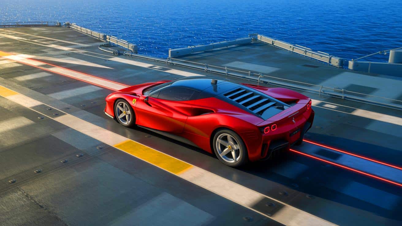 “Ferrari Races on Aircraft Carrier”: Naval Speed Record Shocks Military While Safety Protocols Shatter