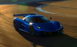 Illustration of Koenigsegg's potential shift towards producing more accessible sports cars.