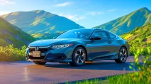 Illustration of the 2026 Honda Prelude hybrid sports coupe.