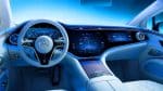 Illustration of a Mercedes-Benz dashboard showcasing the integration of both touchscreens and physical buttons.