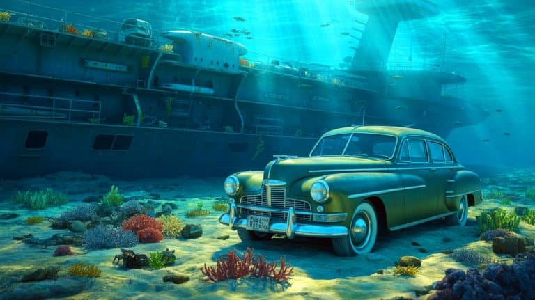 “They Found A 1940s Car Underwater”: NOAA Discovers Ford Woody 16,400 Feet Deep Inside USS Yorktown Wreck