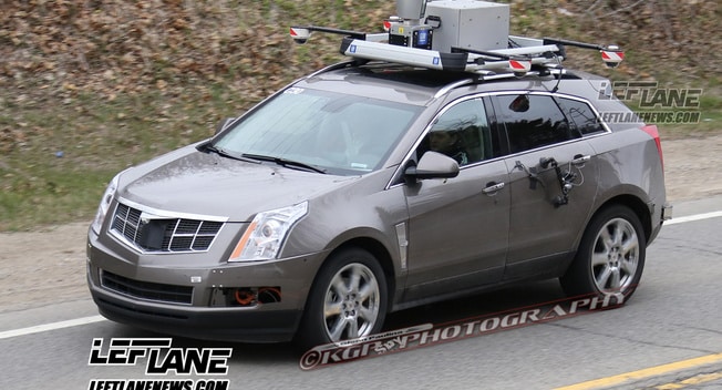 Spied: GM’s self-driving Cadillac SRX