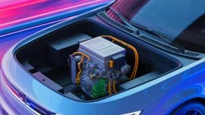 Illustration of the compact C15 engine-generator designed by Horse Powertrain to extend electric vehicle range.