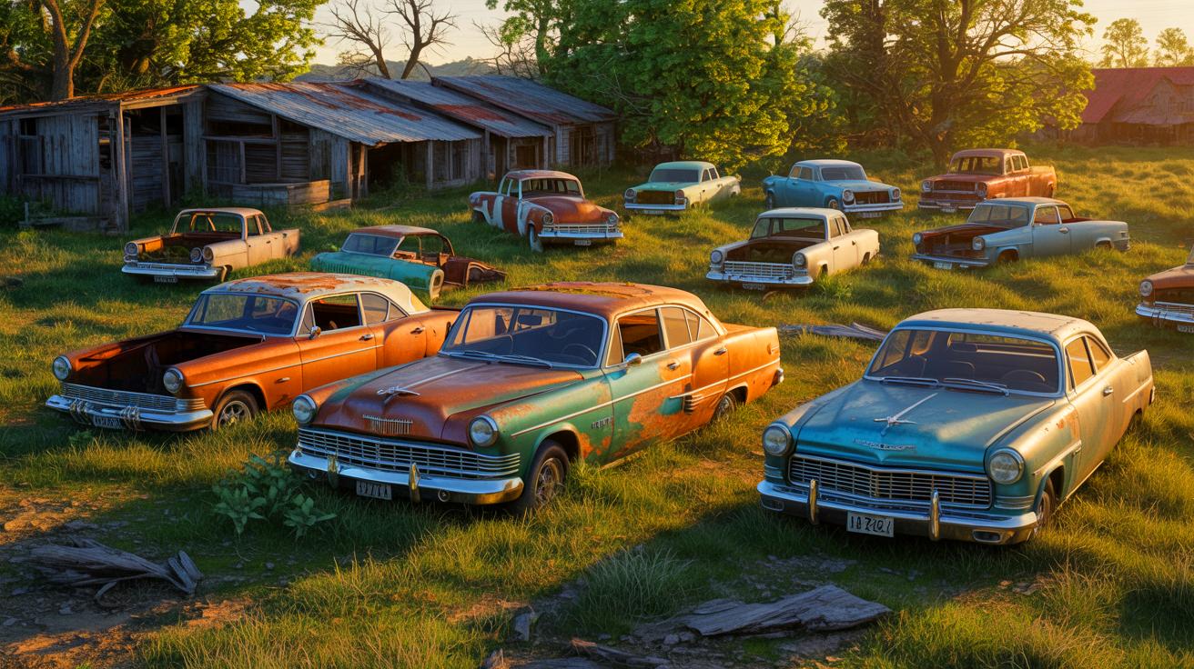 “They Were Just Sitting There”: YouTuber Discovers Dozens of Classic Cars Rotting on an Abandoned American Farm (and Vows to Save Them)
