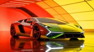 Illustration of Lamborghini's exploration into hybrid technology and niche model innovation.