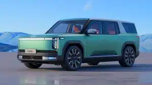 Illustration of the Yangwang U8L Dingshi Edition, a luxury electric SUV by BYD combining cultural symbolism with advanced technology.